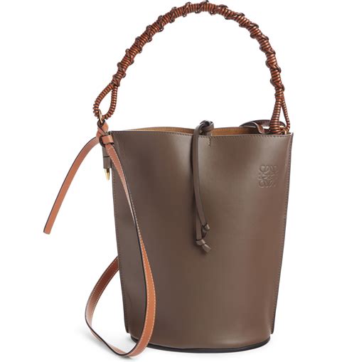 bag similar to loewe gate leather bucket bag